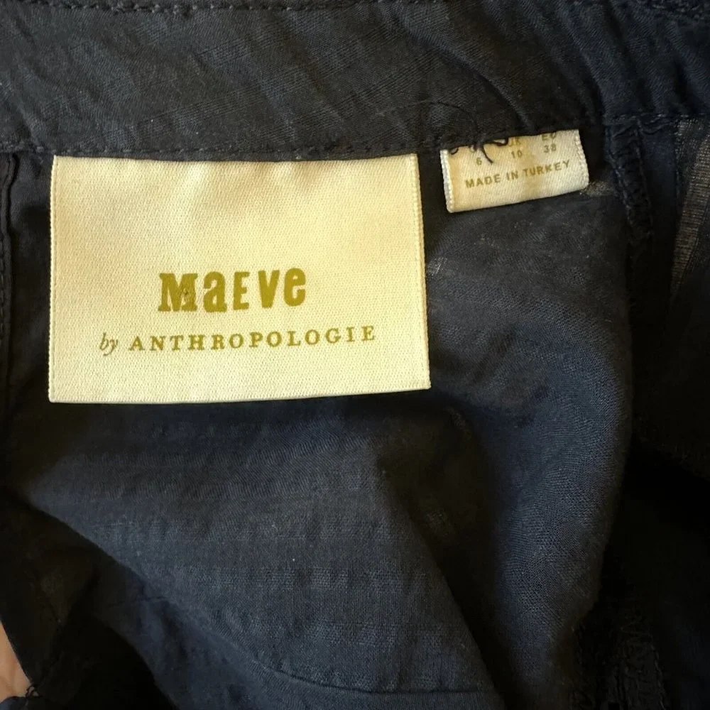 $150 Anthropologie Maeve fleetwood Tunic dress navy blue size 6 - Picture 6 of 6